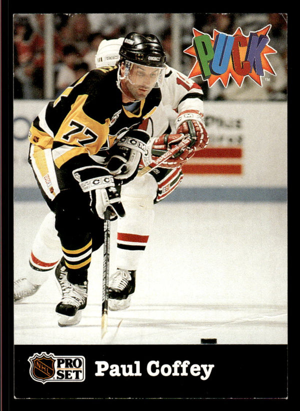 1991 PRO SET PUCK PAUL COFFEY 21 MINT HOCKEY PITTSBURGH PENGUINS
