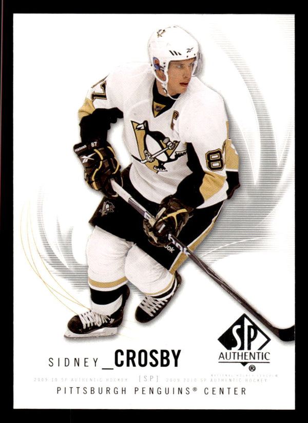 2009 SP AUTHENTIC SIDNEY CROSBY 87 MINT HOCKEY PITTSBURGH PENGUINS