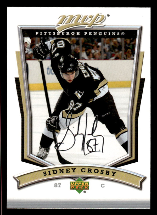 2007 UPPER DECK MVP SIDNEY CROSBY 200 MINT HOCKEY PITTSBURGH PENGUINS