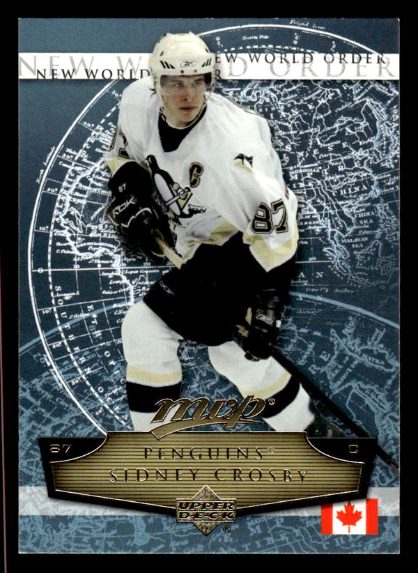 2007 UPPER DECK MVP SIDNEY CROSBY NW1 MINT NEW WORLD ORDER PITTSBURGH PENGUINS