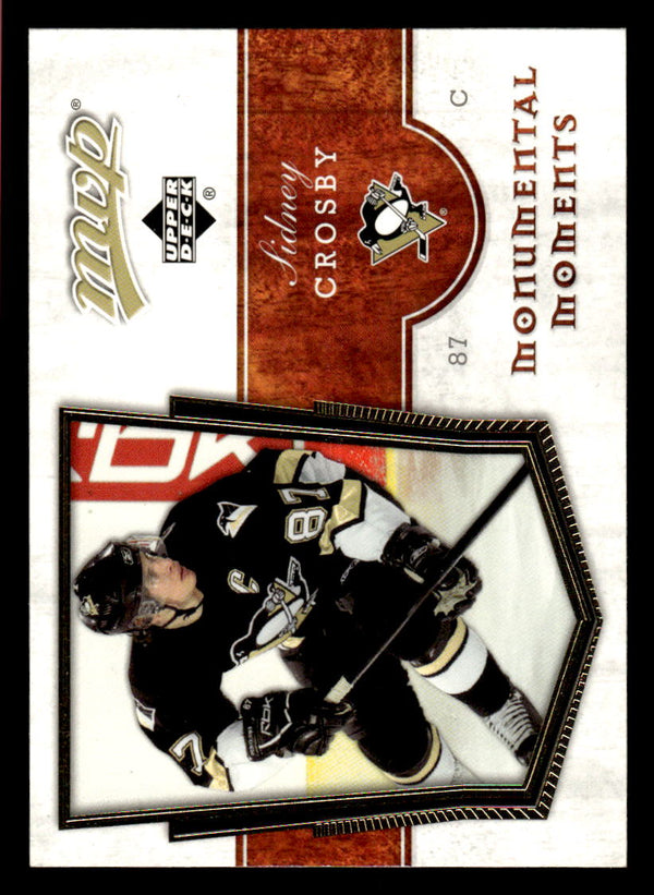 2007 UPPER DECK MVP SIDNEY CROSBY MM3 MINT MONUMENTAL MOMENTS PENGUINS