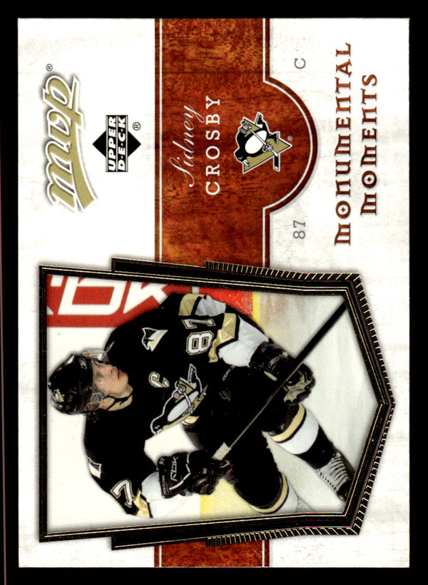 2007 UPPER DECK MVP SIDNEY CROSBY MM3 MINT MONUMENTAL MOMENTS PENGUINS