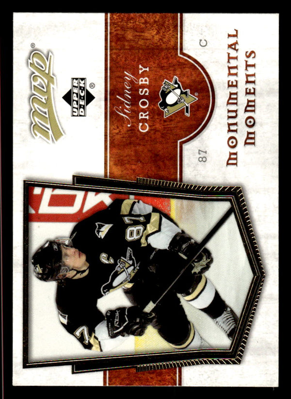 2007 UPPER DECK MVP SIDNEY CROSBY MM3 MINT MONUMENTAL MOMENTS PENGUINS