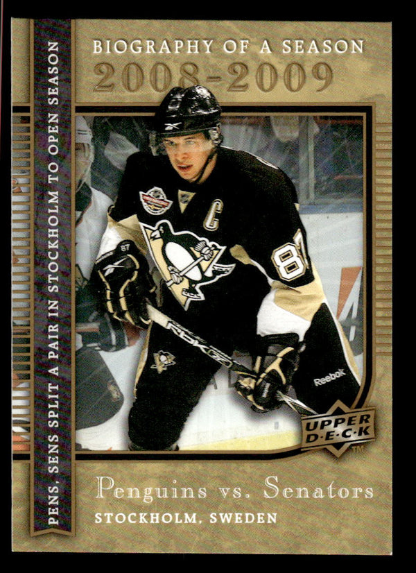 2008 UPPER DECK SIDNEY CROSBY BS7 MINT BIOGRAPHY OF A SEASON HOCKEY