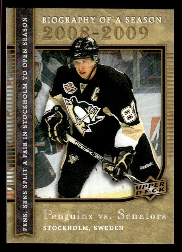 2008 UPPER DECK SIDNEY CROSBY BS7 MINT BIOGRAPHY OF A SEASON HOCKEY