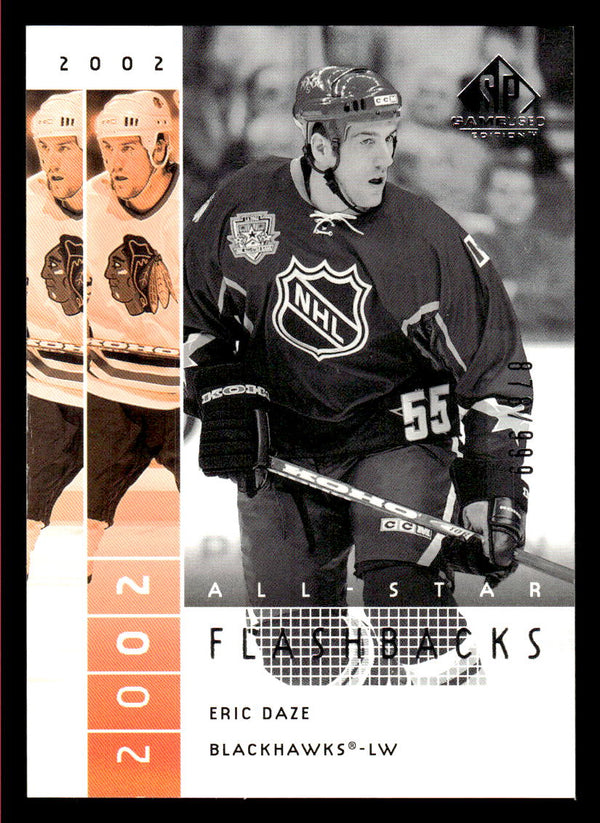 2002 SP GAME USED ERIC DAZE 65 MINT HOCKEY CHICAGO BLACKHAWKS