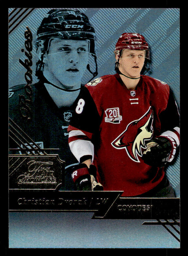 2016 FLEER SHOWCASE CHRISTIAN DVORAK 26 MINT FLAIR SHOWCASE ARIZONA COYOTES