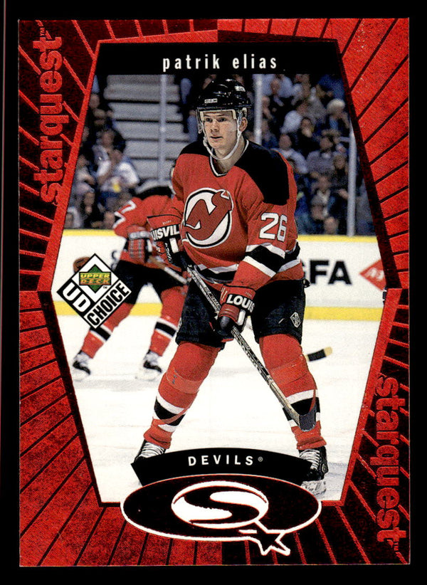 1998 UD CHOICE PATRIK ELIAS SQ12 MINT STARQUEST RED HOCKEY NEW JERSEY DEVILS