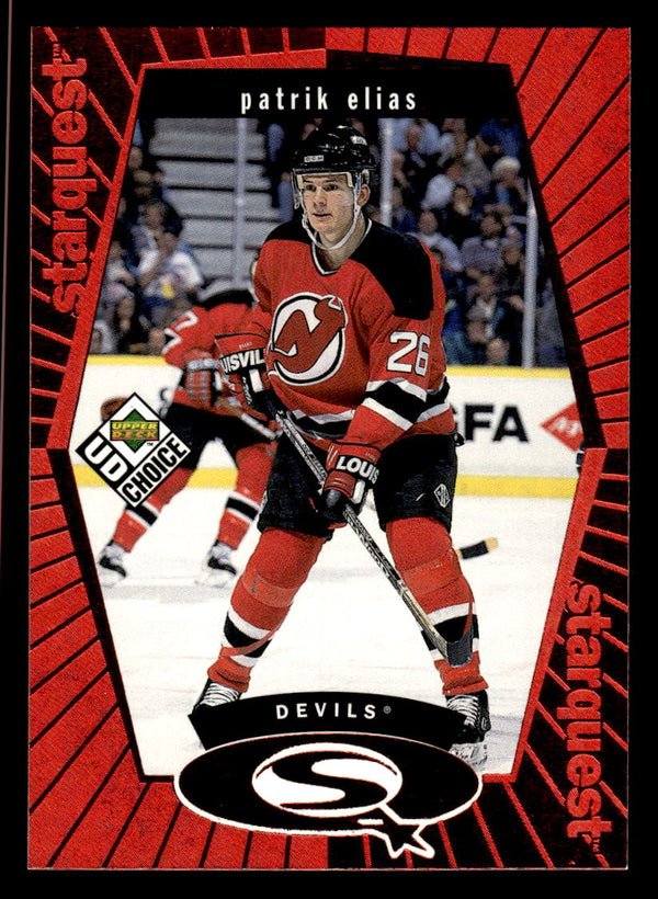 1998 UD CHOICE PATRIK ELIAS SQ12 MINT STARQUEST RED HOCKEY NEW JERSEY DEVILS