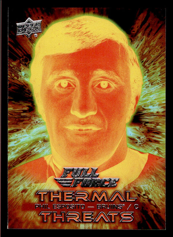 2015 UPPER DECK FULL FORCE PHIL ESPOSITO TT-PE MINT THERMAL THREATS BRUINS