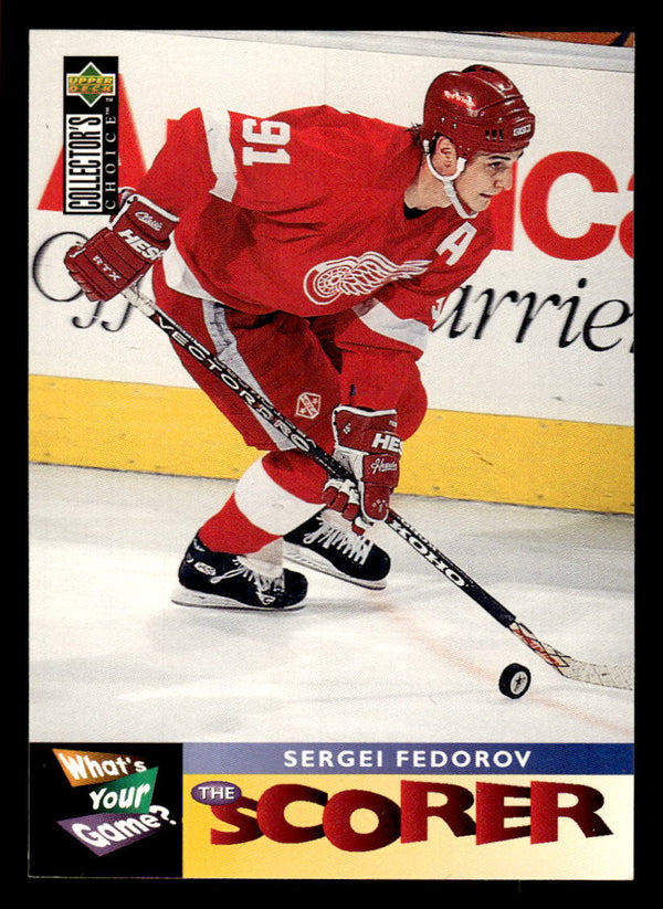 1995 COLLECTOR'S CHOICE SERGEI FEDOROV 365 MINT PLAYER'S CLUB DETROIT RED WINGS