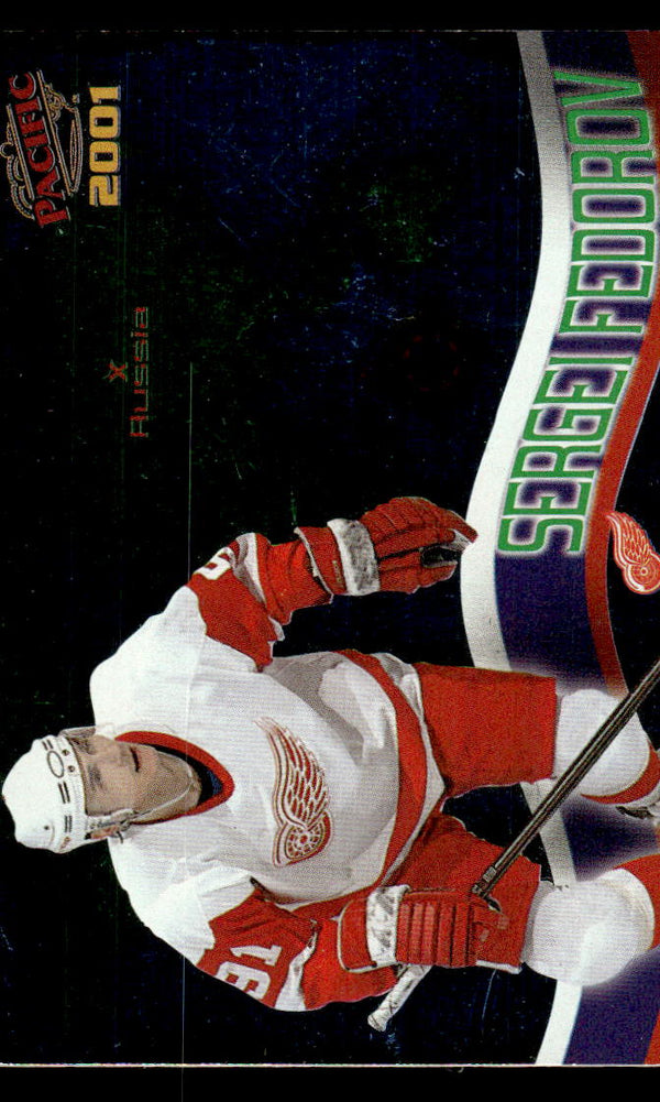 2000 PACIFIC SERGEI FEDOROV 4 NRMT EURO-STARS HOCKEY DETROIT RED WINGS
