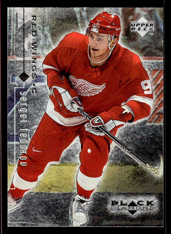 1998 UPPER DECK BLACK DIAMOND SERGEI FEDOROV 29 MINT HOCKEY DETROIT RED WINGS