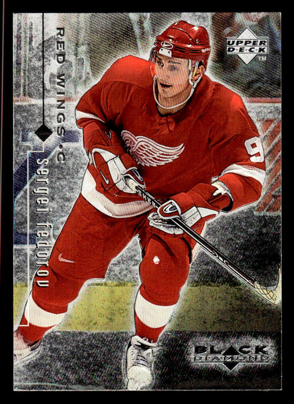 1998 UPPER DECK BLACK DIAMOND SERGEI FEDOROV 29 MINT HOCKEY DETROIT RED WINGS