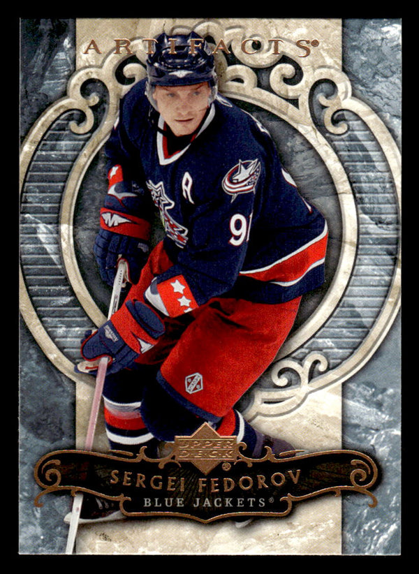2007 UPPER DECK ARTIFACTS SERGEI FEDOROV 88 MINT HOCKEY COLUMBUS BLUE JACKETS