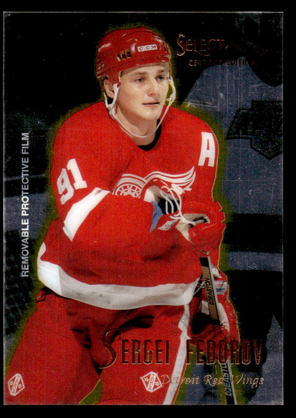 1995 SELECT CERTIFIED SERGEI FEDOROV 29 MINT HOCKEY DETROIT RED WINGS