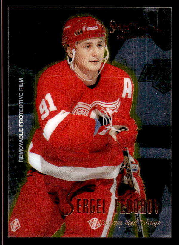 1995 SELECT CERTIFIED SERGEI FEDOROV 29 MINT HOCKEY DETROIT RED WINGS