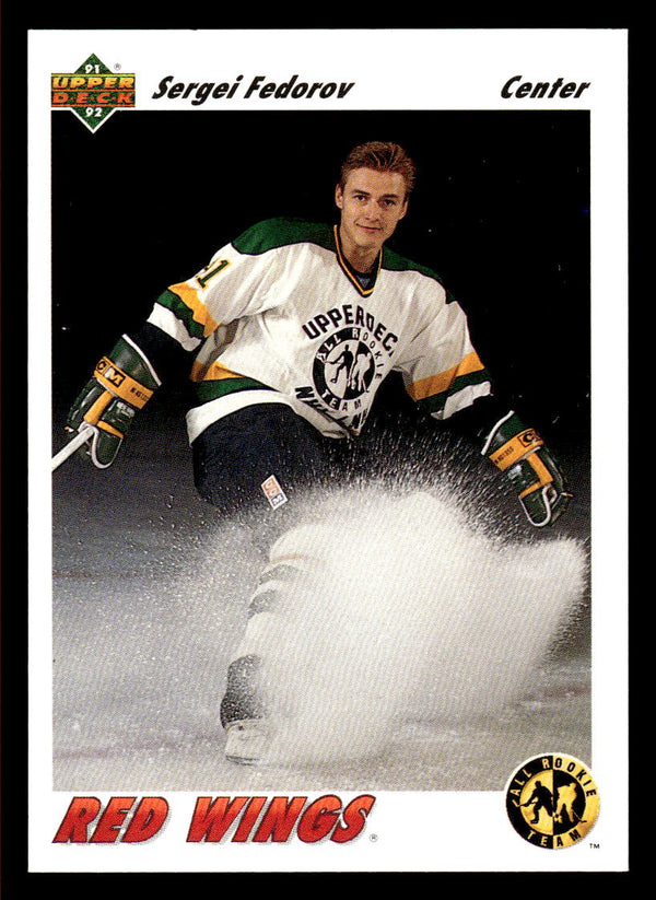 1991 UPPER DECK SERGEI FEDOROV 40b MINT HOCKEY DETROIT RED WINGS