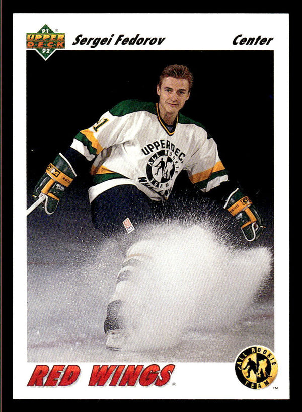 1991 UPPER DECK SERGEI FEDOROV 40 MINT HOCKEY DETROIT RED WINGS