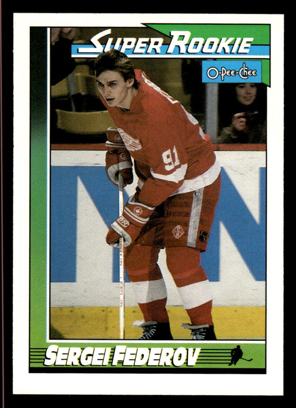 1991 O-PEE-CHEE SERGEI FEDOROV 8 MINT HOCKEY DETROIT RED WINGS