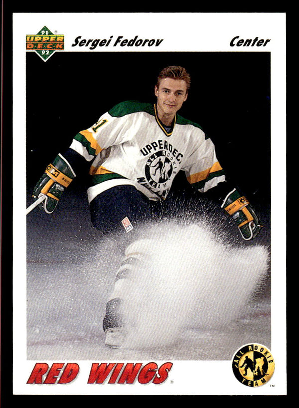 1991 UPPER DECK SERGEI FEDOROV 40 MINT HOCKEY DETROIT RED WINGS