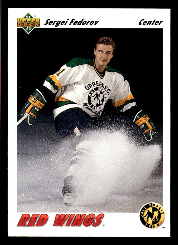 1991 UPPER DECK SERGEI FEDOROV 40 MINT HOCKEY DETROIT RED WINGS
