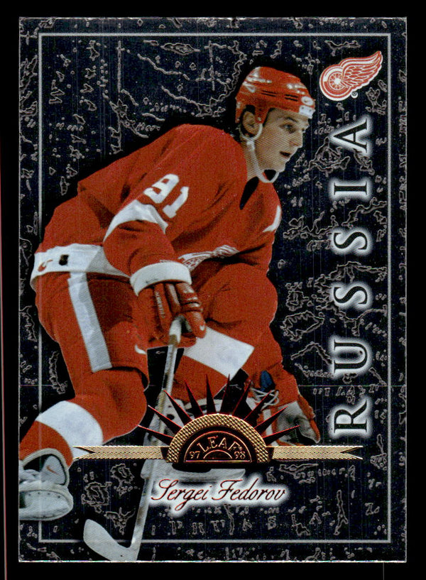 1997 LEAF INTERNATIONAL STARS SERGEI FEDOROV 135 MINT HOCKEY DETROIT RED WINGS