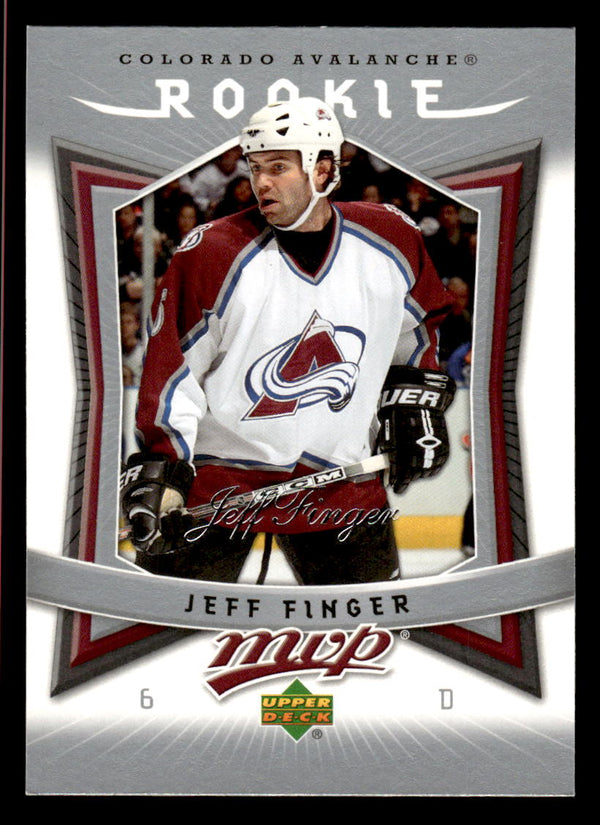 2007 UPPER DECK MVP JEFF FINGER 301 MINT RC HOCKEY COLORADO AVALANCHE