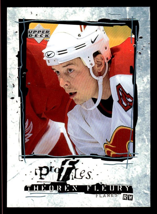 1998 UPPER DECK THEOREN FLEURY P27 MINT PROFILES HOCKEY CALGARY FLAMES