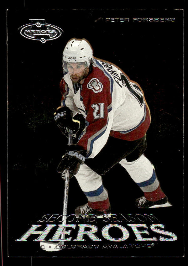 2000 UPPER DECK HEROES PETER FORSBERG SS2 MINT SECOND SEASON HEROES AVALANCHE