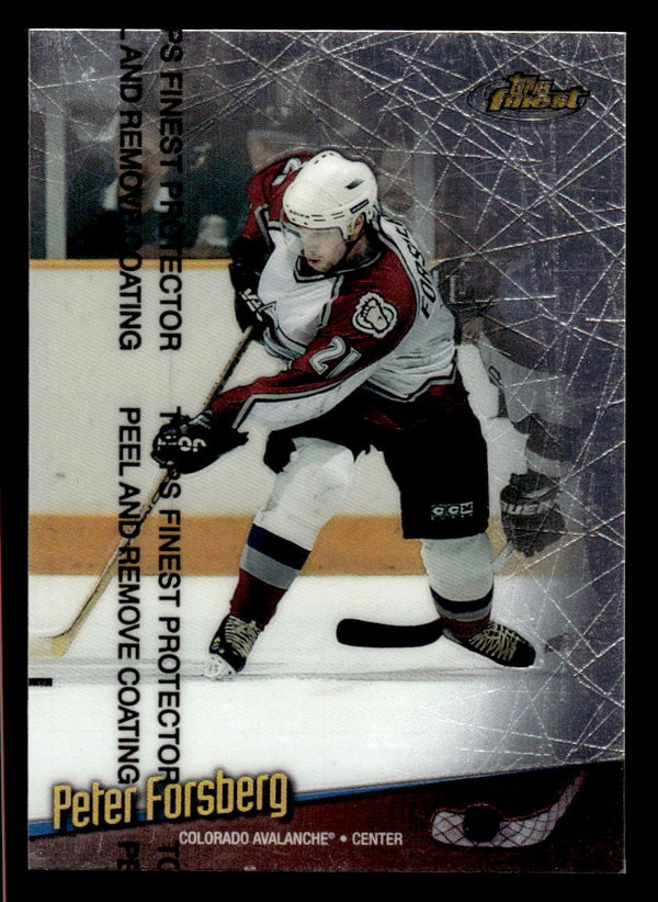1998 FINEST PETER FORSBERG 6 MINT HOCKEY COLORADO AVALANCHE
