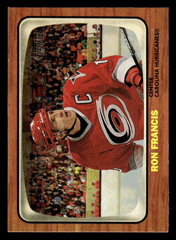 2002 TOPPS HERITAGE RON FRANCIS 4 MINT HOCKEY CAROLINA HURRICANES