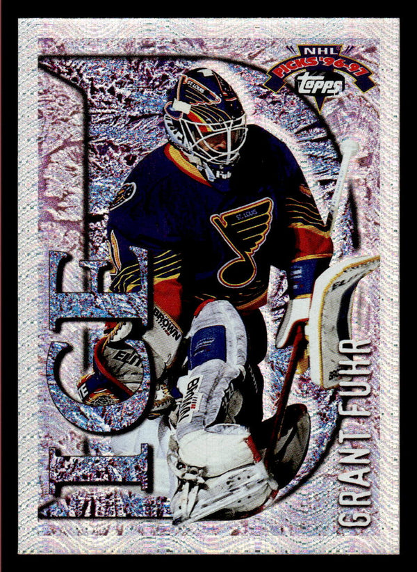 1996 TOPPS NHL PICKS GRANT FUHR ID15 MINT ICE D HOCKEY ST. LOUIS BLUES