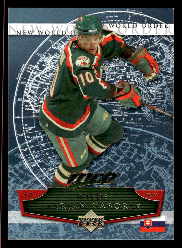 2007 UPPER DECK MVP MARIAN GABORIK NW5 MINT NEW WORLD ORDER MINNESOTA WILD