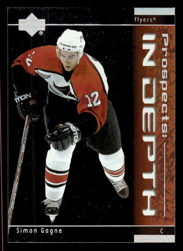 2000 UPPER DECK SIMON GAGNE P8 MINT PROSPECTS IN DEPTH PHILADELPHIA FLYERS