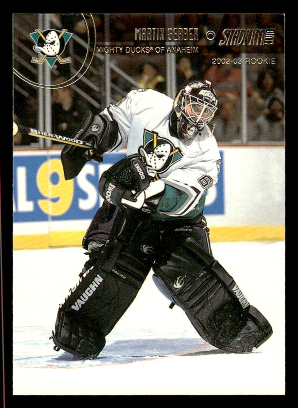 2002 STADIUM CLUB MARTIN GERBER 130 MINT RC HOCKEY ANAHEIM MIGHTY DUCKS
