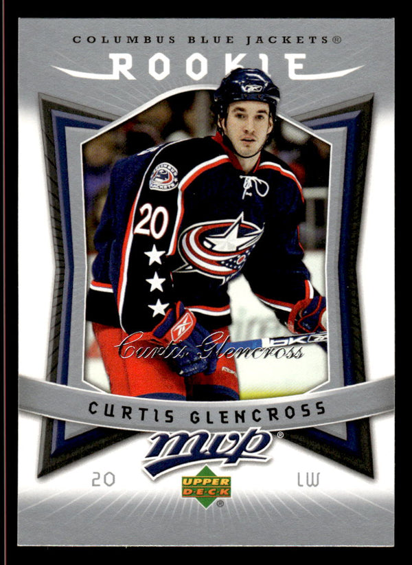 2007 UPPER DECK MVP CURTIS GLENCROSS 306 MINT RC HOCKEY COLUMBUS BLUE JACKETS
