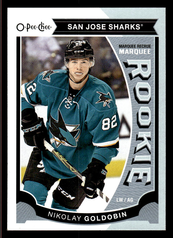 2015 UPPER DECK NIKOLAY GOLDOBIN U48 2015-16 O-PEE-CHEE UPDATE RC SHARKS