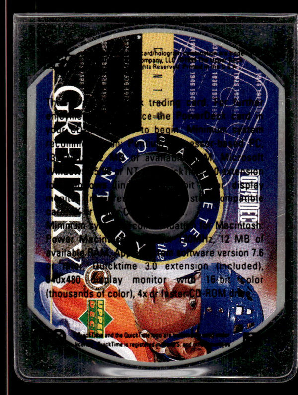 1999 UPPER DECK POWERDECK ATHLETES OF THE CENTURY WAYNE GRETZKY 4 MINT OILERS