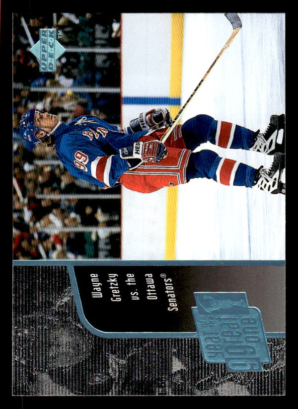 1998 UPPER DECK WAYNE GRETZKY GO18 MINT YEAR OF THE GREAT ONE NEW YORK RANGERS