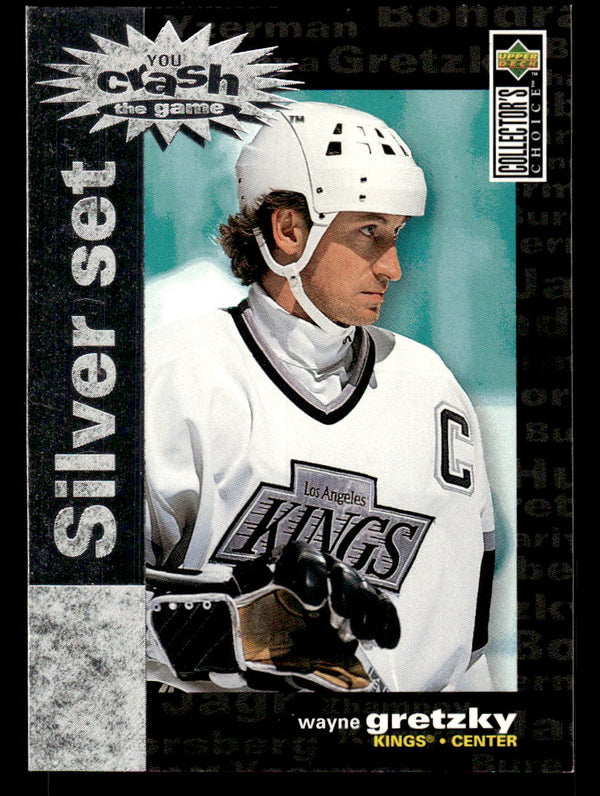1995 COLLECTOR'S CHOICE WAYNE GRETZKY C3 YOU CRASH GAME SILVER EXCHANGE KINGS