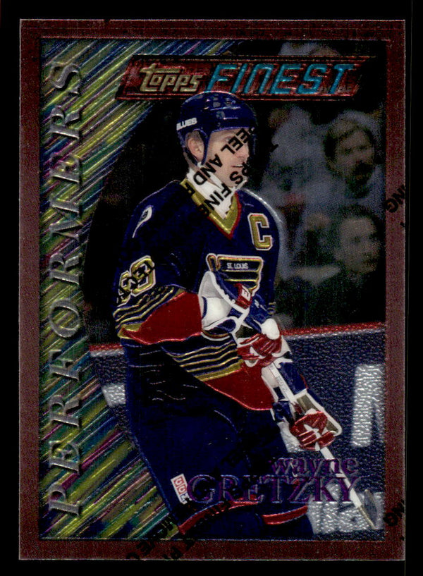 1995 FINEST WAYNE GRETZKY 5 MINT HOCKEY ST. LOUIS BLUES