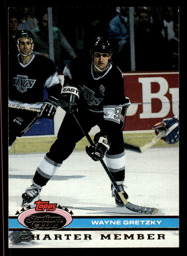 1991 STADIUM CLUB CHARTER MEMBER WAYNE GRETZKY NNO MINT HOCKEY LOS ANGELES KINGS