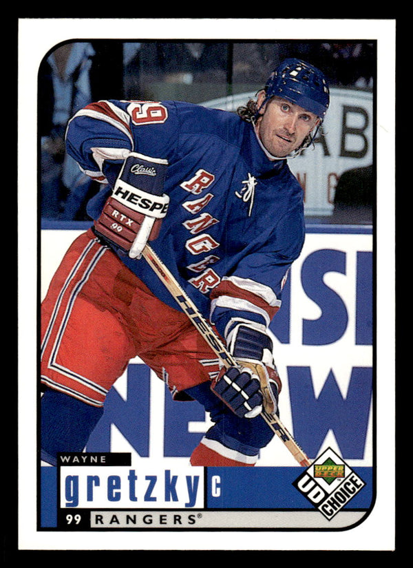 1998 UD CHOICE WAYNE GRETZKY 128 MINT HOCKEY NEW YORK RANGERS