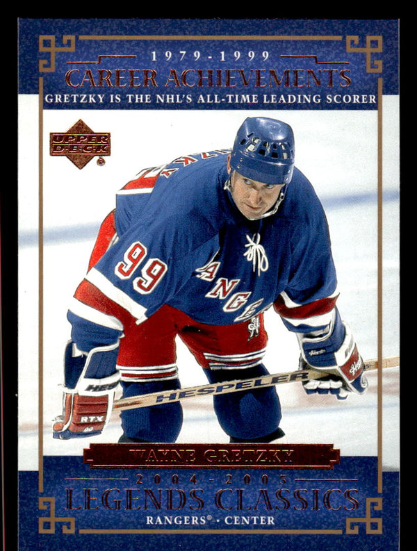 2004 UPPER DECK LEGENDS CLASSICS WAYNE GRETZKY 80 MINT HOCKEY NEW YORK RANGERS