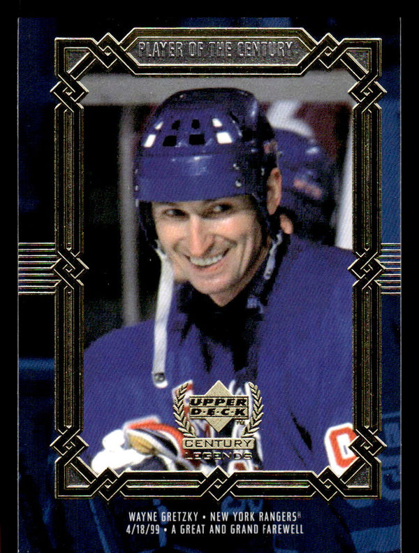 1999 UPPER DECK CENTURY LEGENDS WAYNE GRETZKY 90 MINT HOCKEY NEW YORK RANGERS