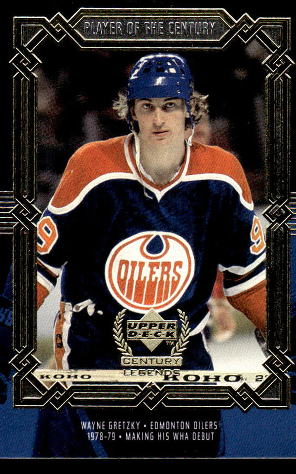 1999 UPPER DECK CENTURY LEGENDS WAYNE GRETZKY 81 MINT HOCKEY EDMONTON OILERS