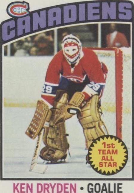 1976 TOPPS KEN DRYDEN 200 NRMT HOCKEY MONTREAL CANADIENS