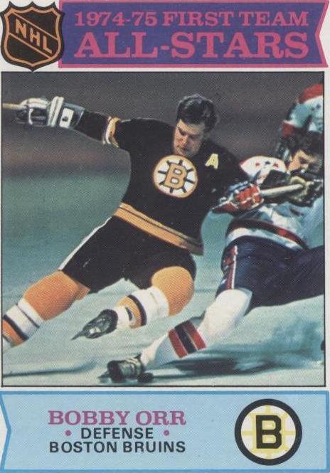 1975 TOPPS BOBBY ORR 288 NRMT ALL-STAR HOCKEY BOSTON BRUINS