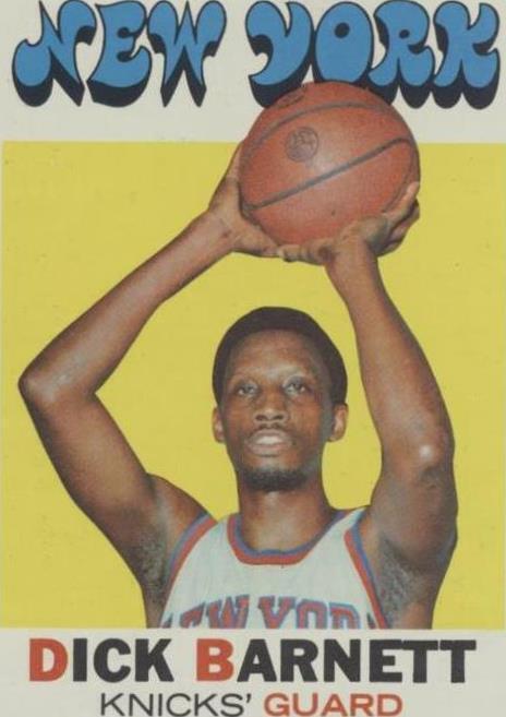 1971 TOPPS DICK BARNETT 17 EX BASKETBALL NEW YORK KNICKS